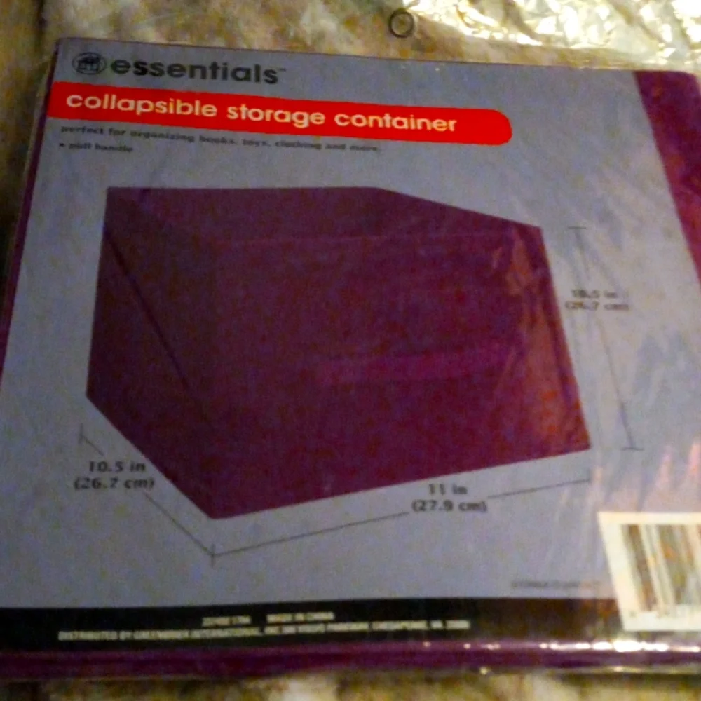Collapsible storage containers lot of 3 packages 2 different sizes